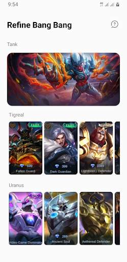 Refine Bang Bang : Get Skin ML screenshot 2