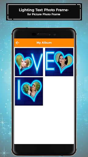 Lighting Text Photo Frames for Pictures - Editor screenshot 5