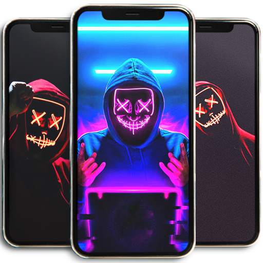 Neon Mask Wallpaper HD 1.1