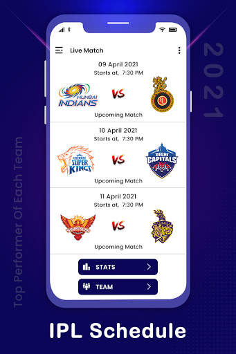 IPL LIVE Score : IPL Schedule 2021 screenshot 2