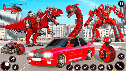 Robot Helicopter Car Transform screenshot 2