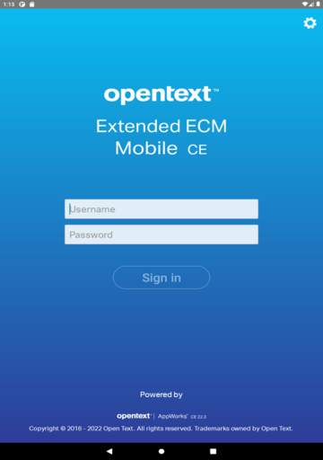 OpenText Content Server Mobile screenshot 1