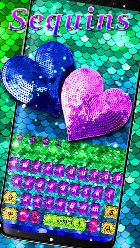 Sequins Heart Keyboard screenshot 1