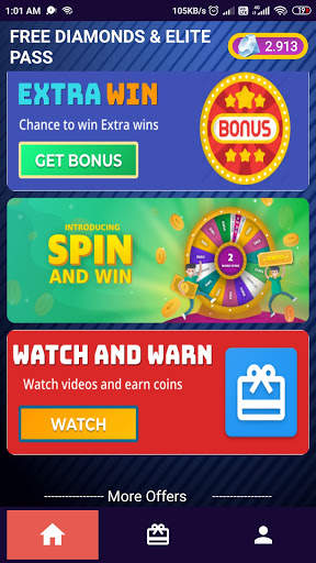 Free Diamonds and Elite Pass App screenshot 2