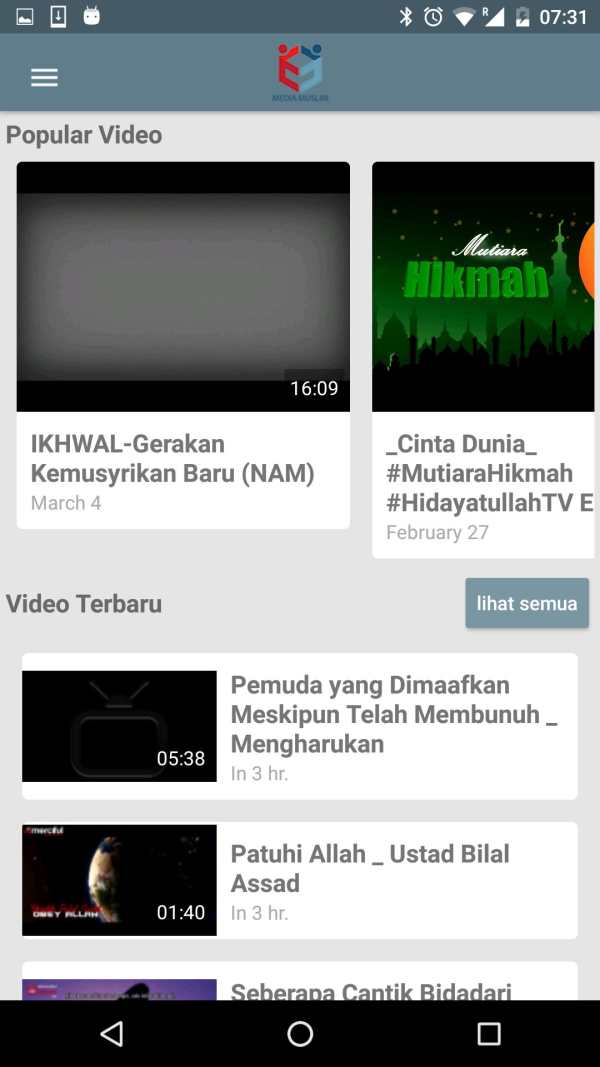 Media Muslim TV screenshot 3