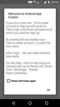 Android app Creator screenshot 1