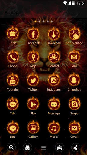 Cool Fire  GO Launcher Theme screenshot 3