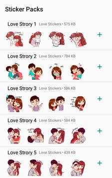 Love Story Stickers screenshot 1
