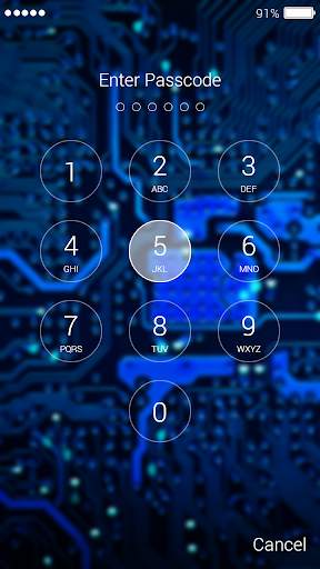 Circuit Board Lock Screen 4 تصوير الشاشة