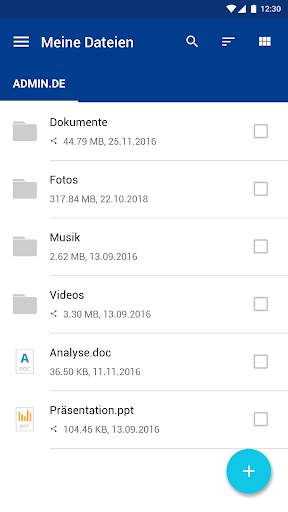IONOS HiDrive screenshot 2