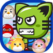 Angry Cat Bubble आइकन