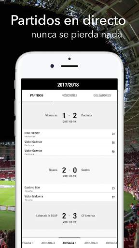 Resultados para Liga MX screenshot 1