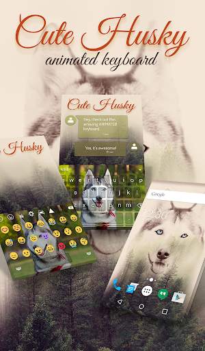 Cute Husky Wallpaper HD Theme screenshot 1