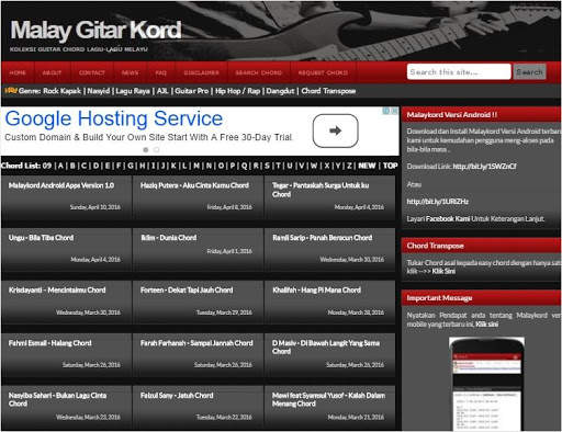 Malaykord - Malay Guitar Chord screenshot 6