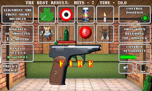 Pistol shooting.  Realistic gun simulator screenshot 4