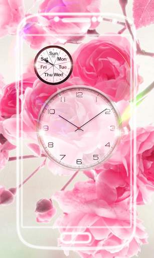 Rose Clock Live Wallpaper screenshot 5