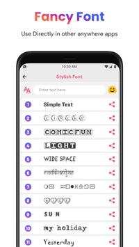 Cool Fonts for Instagram - Stylish Text Fancy Font screenshot 2