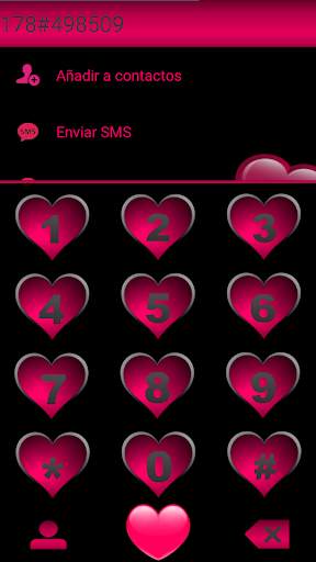 THEME BLACK HEARTS  EXDIALER screenshot 4