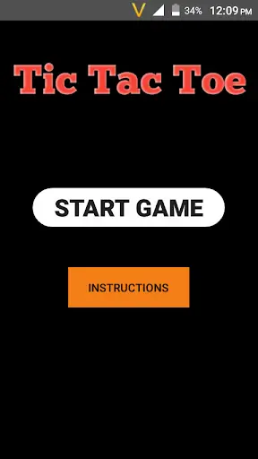 Cross Zero game for android TV, Black Theme : free screenshot 1