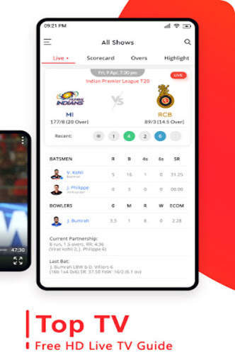 Top TV Clue - Free Live Cricket TV screenshot 5