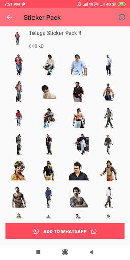 Telugu Sticker for Whatsapp - Telugu WAStickerApps screenshot 4
