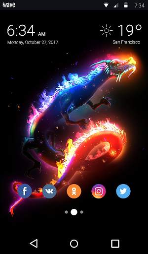 Neon Dragon Animated Keyboard   Live Wallpaper screenshot 6