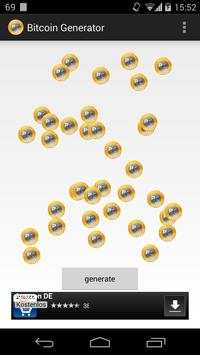 Bitcoin Generator 1.0 screenshot 1