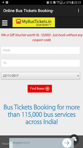 Online Bus Booking Ticket screenshot 1