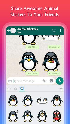 Animal Stickers for WhatsApp - WAStickerApps screenshot 8