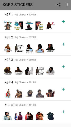 KGF 2 Stickers For WhatsApp - WAStickerApps screenshot 2