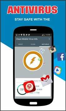 Clean Mobile Virus Info Master & Fastest Clean screenshot 1