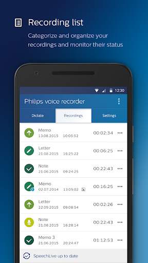 Philips voice recorder 4 تصوير الشاشة
