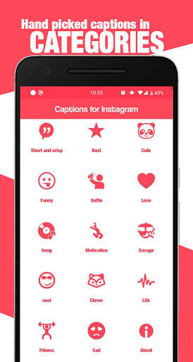 Captions for Instagram screenshot 2