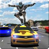 Robot Transformation Car Racer icon