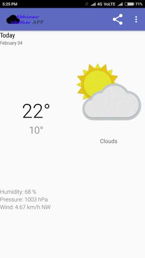 weather app screenshot 1