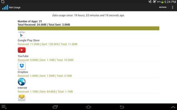 Network Data Usage screenshot 1