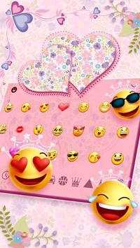 Beautiful Flowers Heart Keyboard screenshot 3