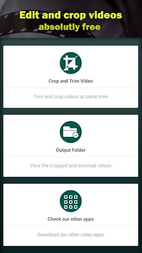 VidCrop - Quick video cropper & video trimmer screenshot 1