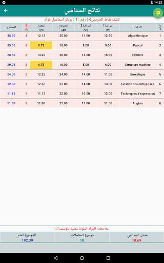 CFPA حساب المعدلات screenshot 15