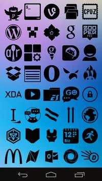 Stamped Black Icons screenshot 4