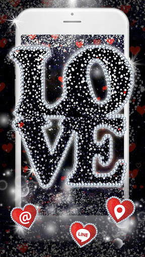 Live Glitter Love Launcher Theme HD Wallpapers screenshot 3