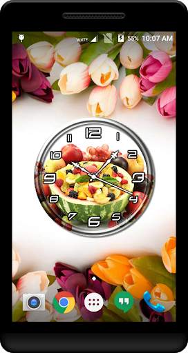 Fruits Clock Live Wallpaper screenshot 3