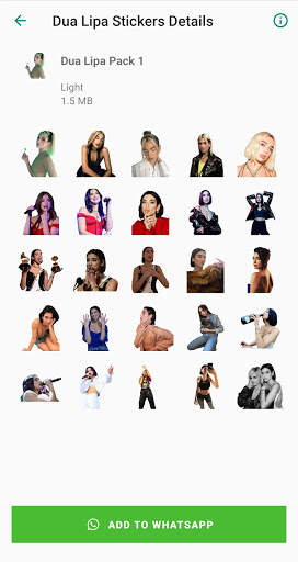 Dua Lipa Stickers App screenshot 2
