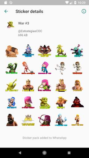 Stickers for COC WAStickerApps screenshot 6
