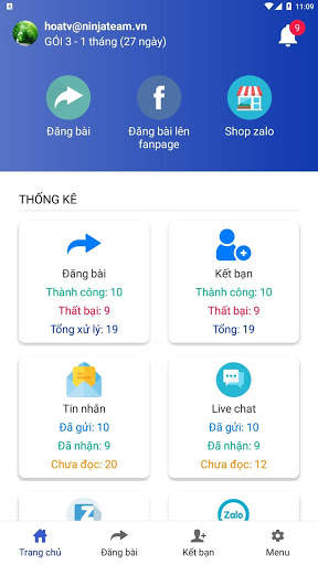 Ninja Zalo - Phần mềm quản lý Zalo screenshot 2