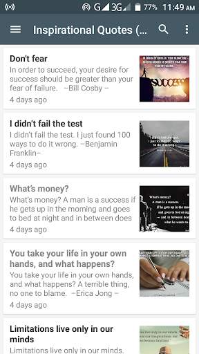 Inspirational Quotes App screenshot 2