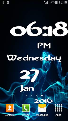 Awesome Clock Live Wallpaper screenshot 1