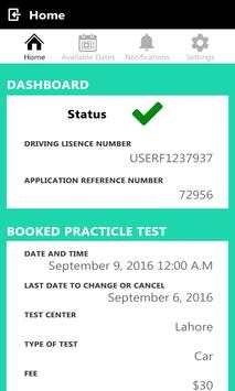 Cancellation driving test app screenshot 2