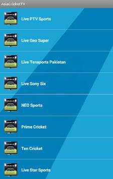 Live Asia Cup T20 Cricket TV screenshot 1