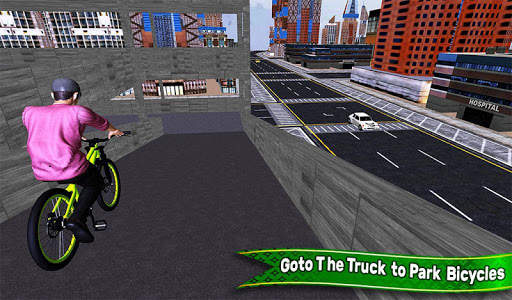 Bicycle Transport Truck Simulator 3D screenshot 9